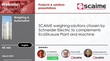 Wägelösungen von Schneider Electric für EcoStruxure ausgewählt