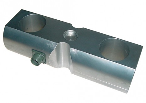 capteur de pesage traction inox, protege ip68 pour la mesure de charge sur pont roulant ou engins de levage
